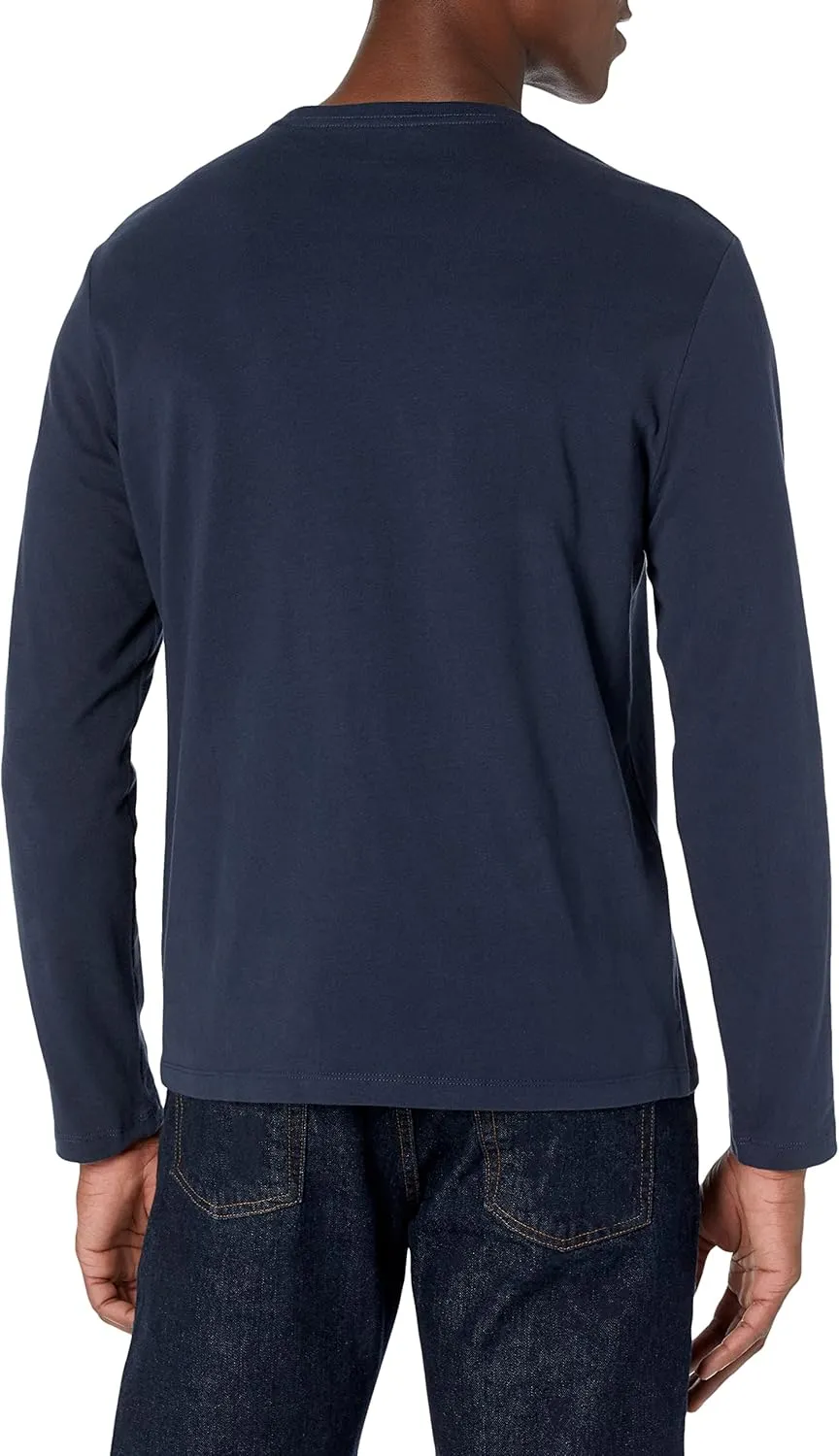 Amazon Essentials Slim-Fit Long Sleeve Shirt for Men, Pocket and No Pocket Styles