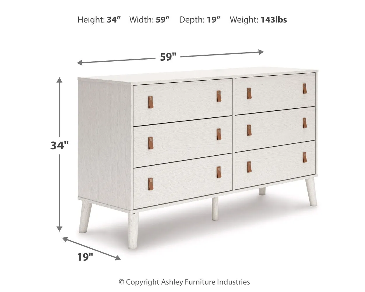 Aprilyn Twin Panel Headboard with Dresser and Chest