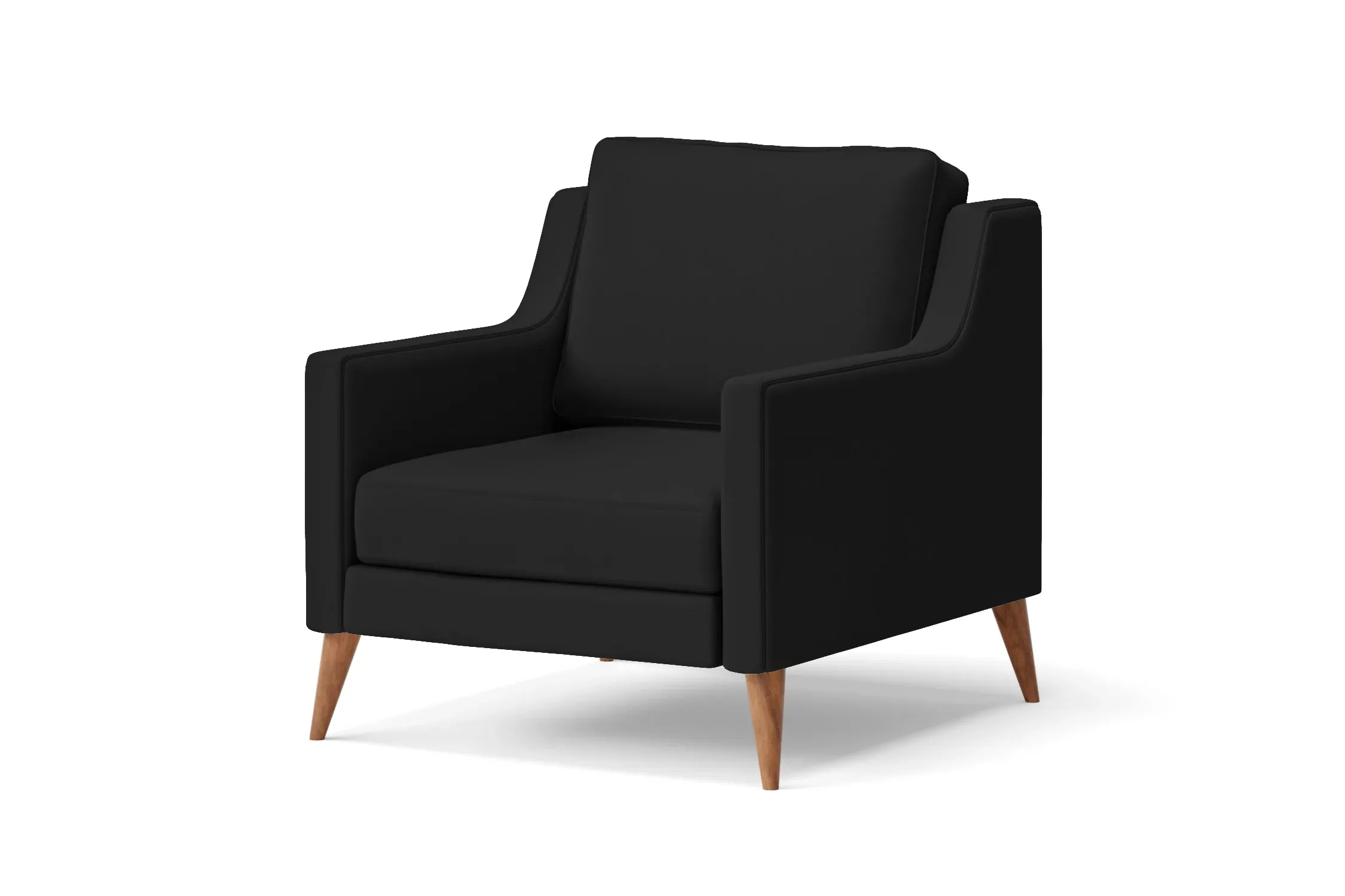 Aquila Armchair Black Leather