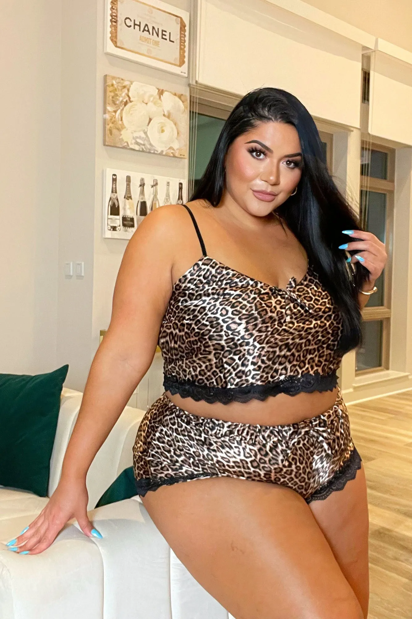 Bed Peace 2 Piece PJ Set - Leopard