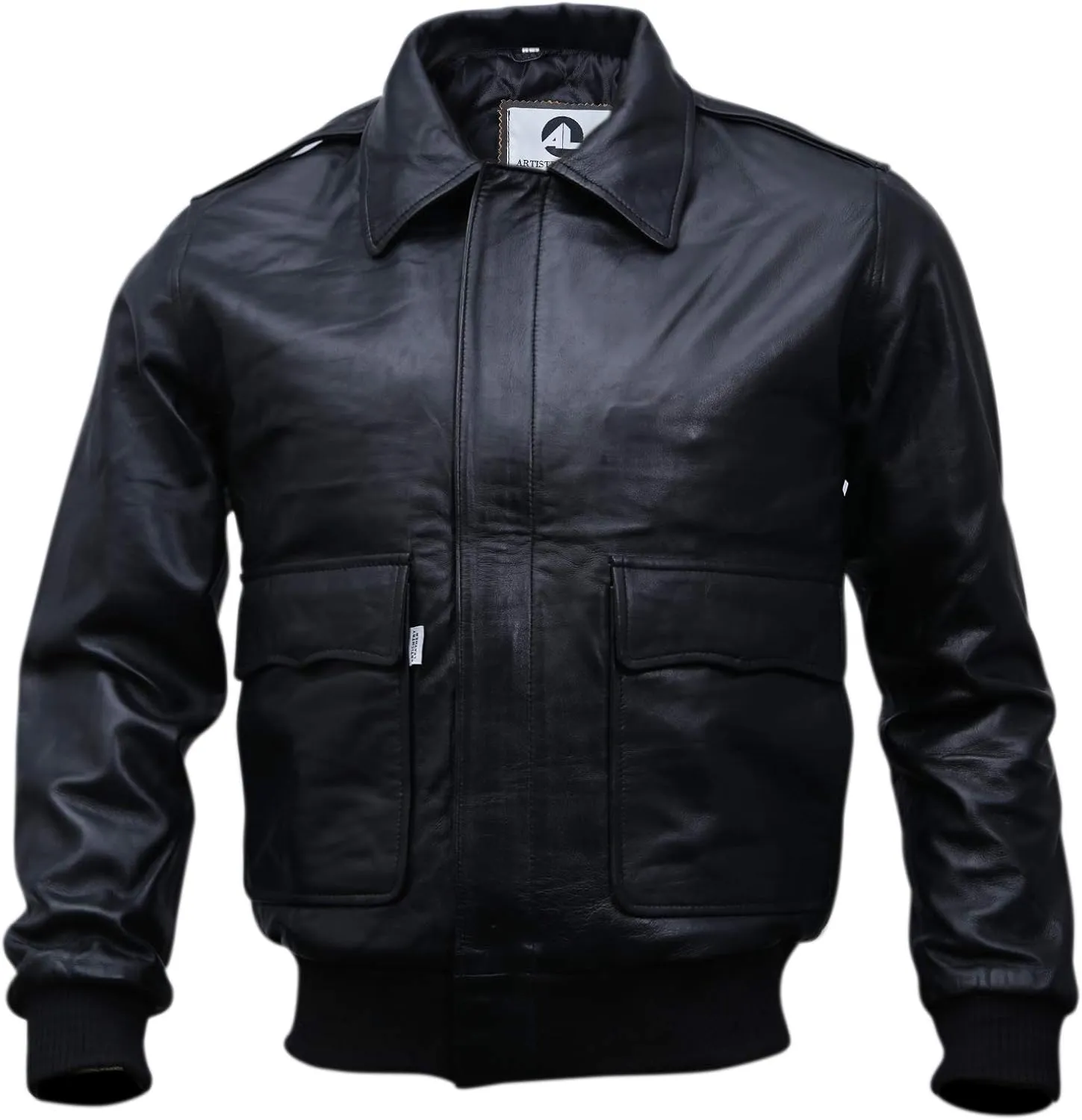 Black Casual Real Leather Jacket for Mens | Genuine Lambskin Motorcycle Biker Jackets