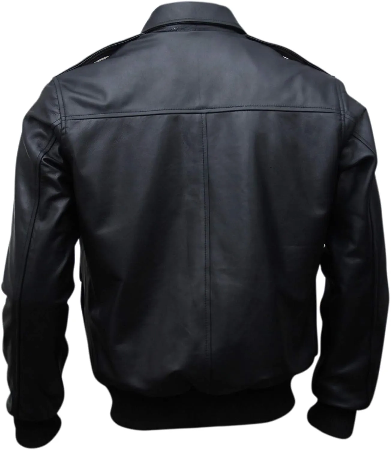 Black Casual Real Leather Jacket for Mens | Genuine Lambskin Motorcycle Biker Jackets