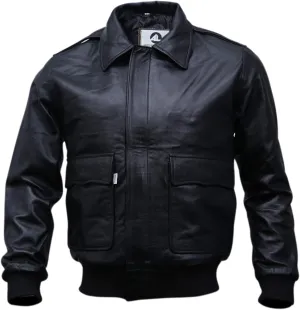 Black Casual Real Leather Jacket for Mens | Genuine Lambskin Motorcycle Biker Jackets