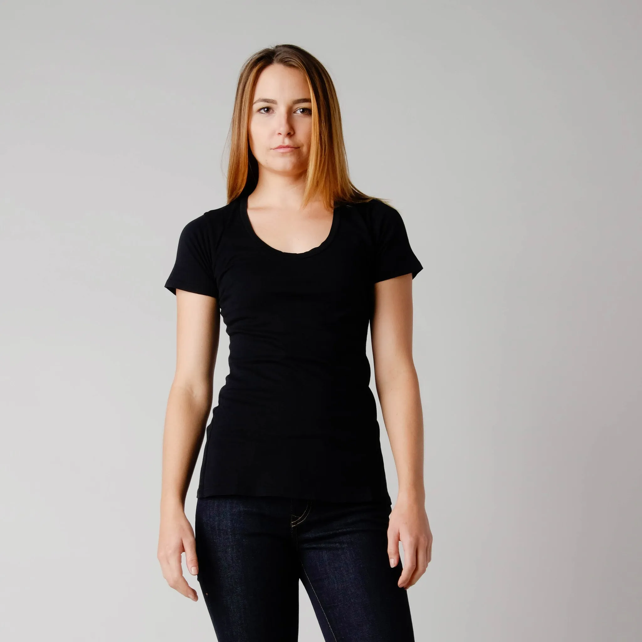 Brooklyn Denim Co. Organic Cotton Swoop Neck Tee - Mendocino