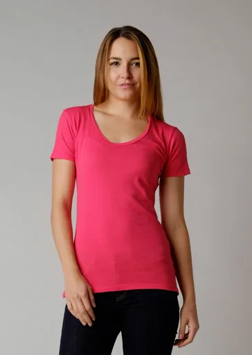 Brooklyn Denim Co. Organic Cotton Swoop Neck Tee - Mendocino