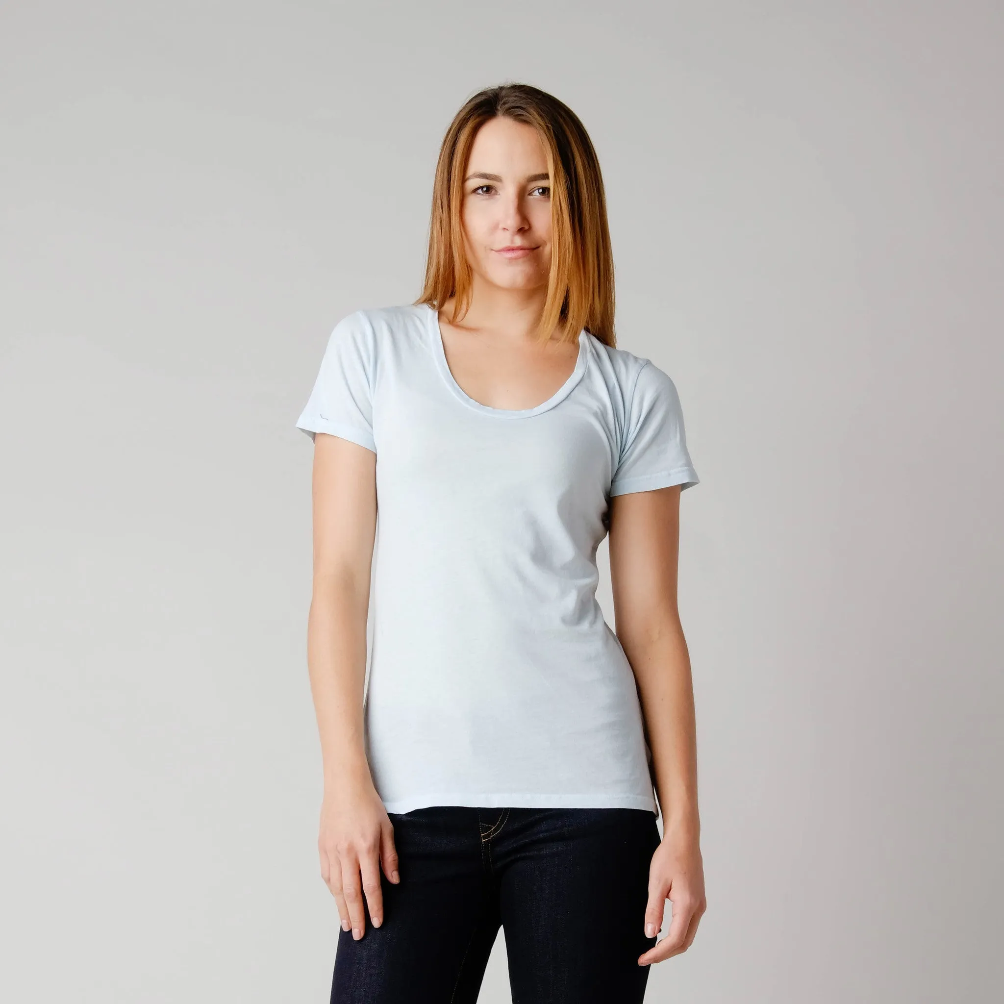 Brooklyn Denim Co. Organic Cotton Swoop Neck Tee - Mendocino