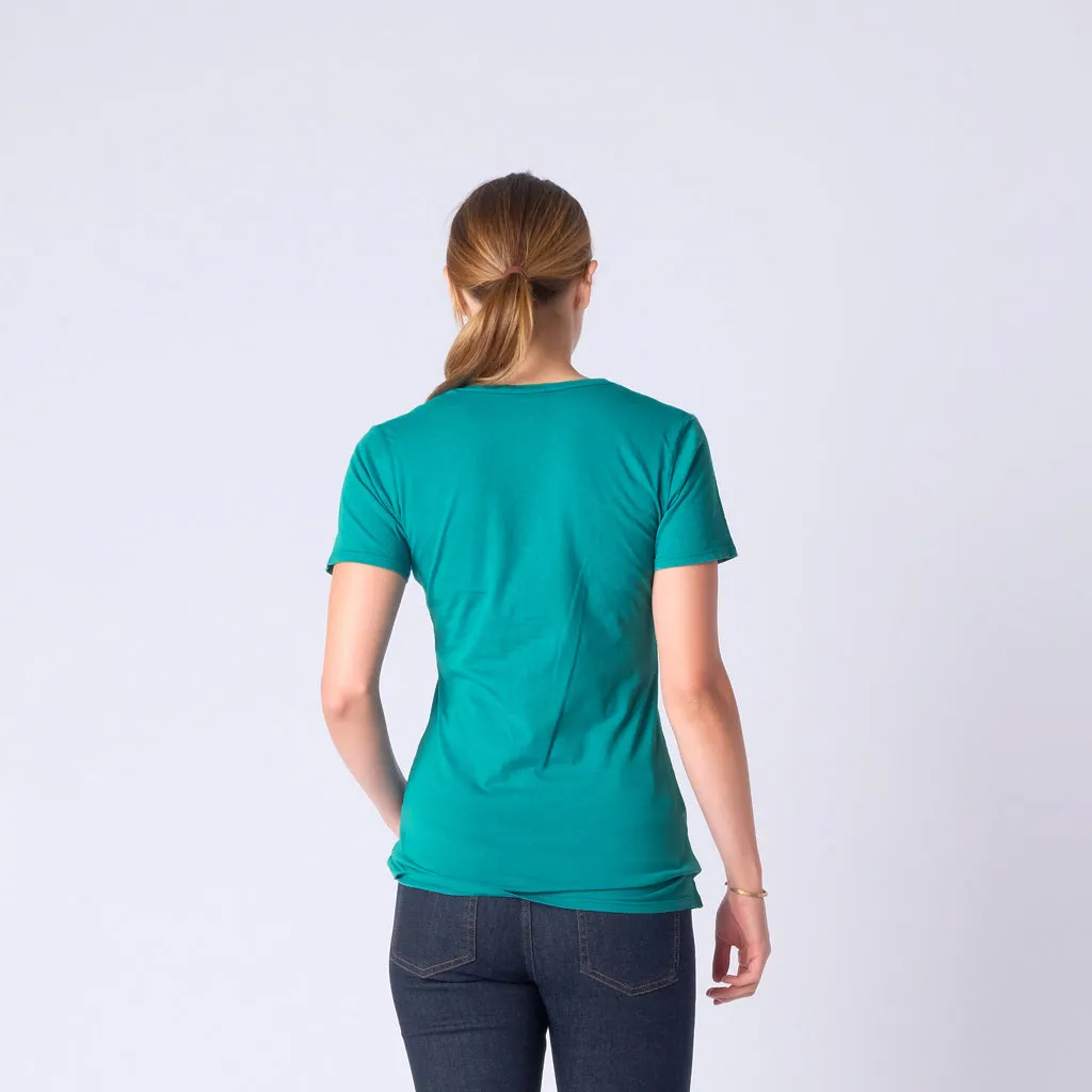 Brooklyn Denim Co. Organic Cotton Swoop Neck Tee - Shima