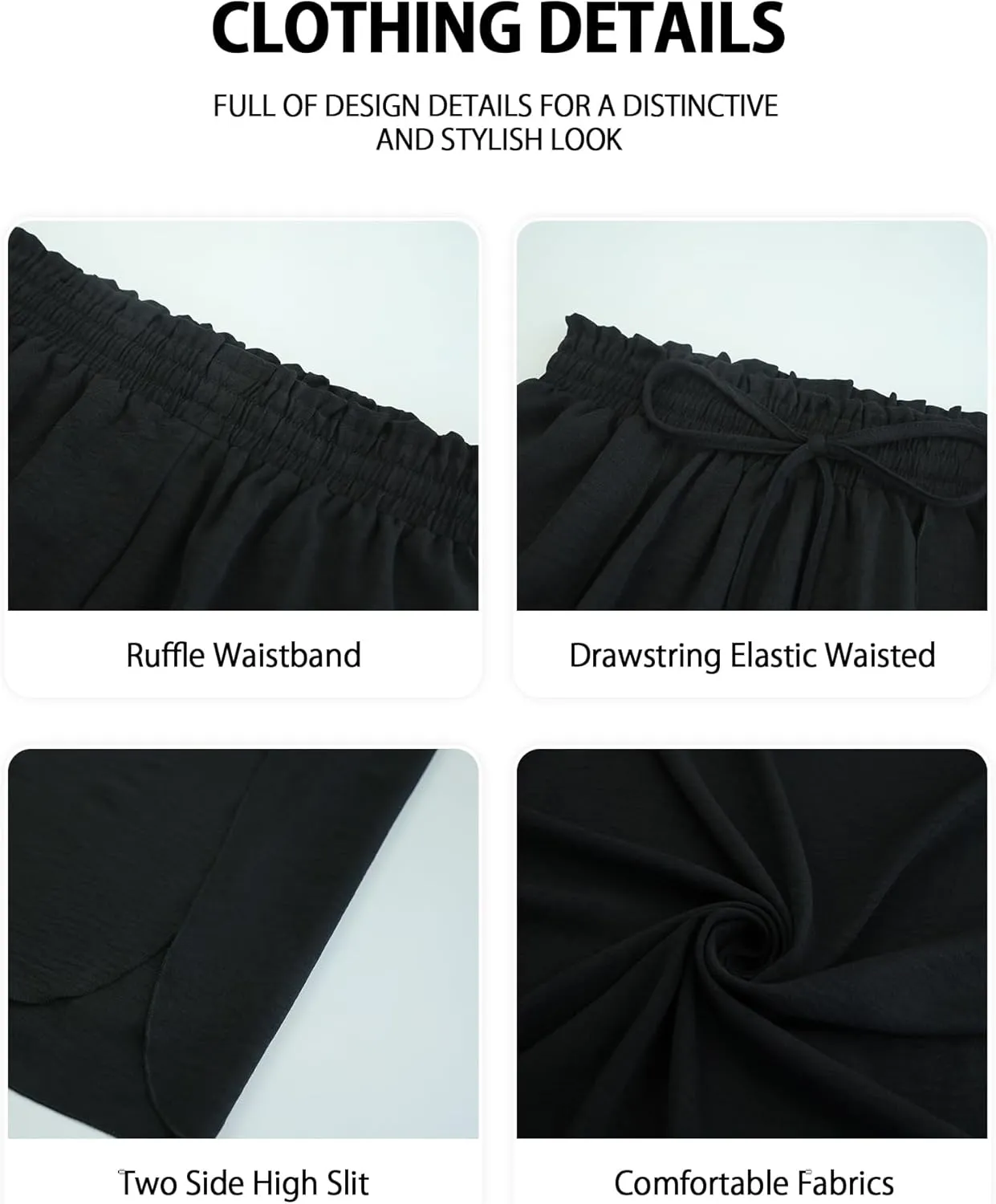 Bsubseach Cover Up Pants for Women 2025 Wide Leg Pants High Waisted Palazzo Beach Coverup Flowy Pant with Slits Trousers