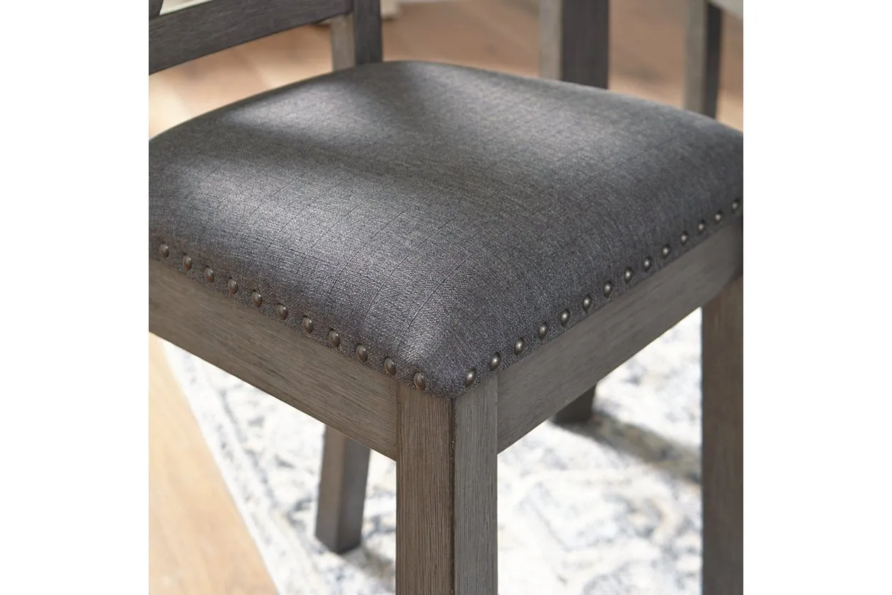 Caitbrook Gray Dining Table and Chairs (Set of 7)