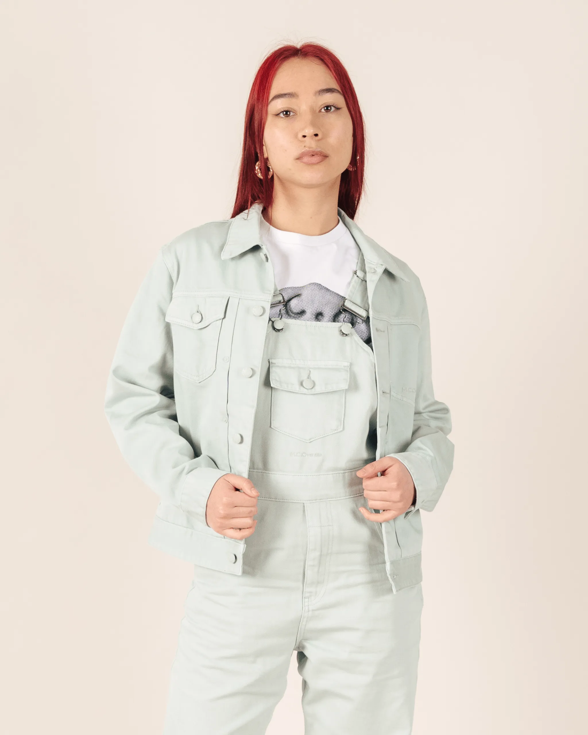 Denim Battle Jacket Mint