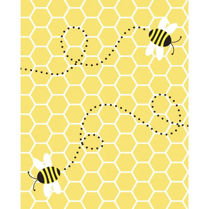 Honey Bee Printed Backdrop