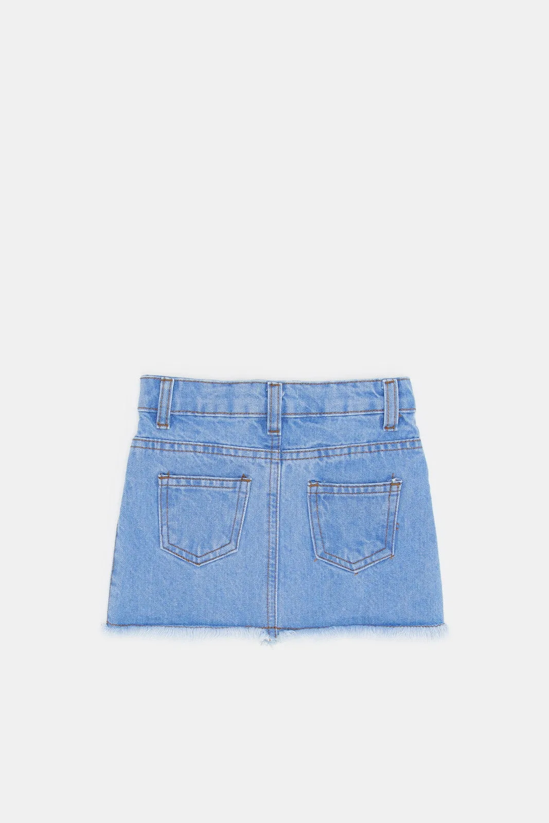 Infant Girls Blue Denim Skirt