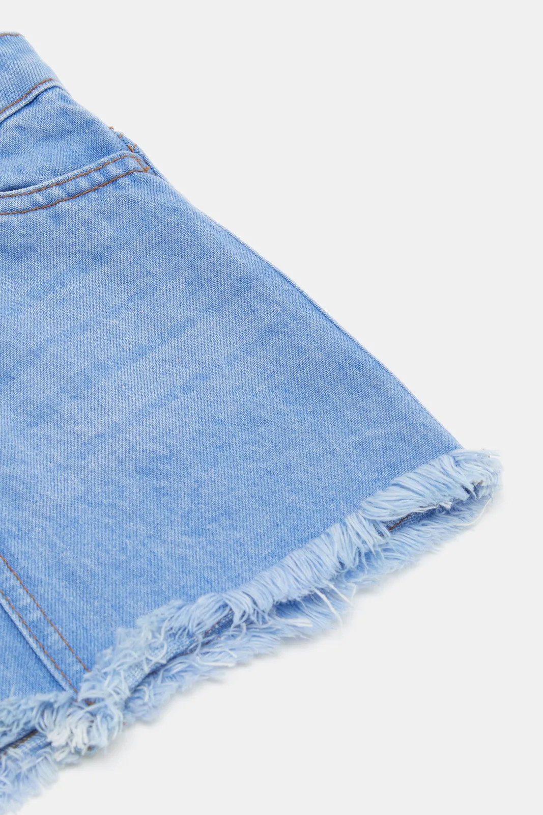 Infant Girls Blue Denim Skirt