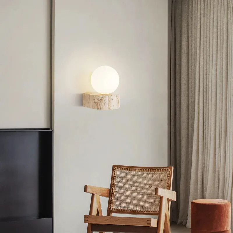 Livia - Natural Stone Wall Light