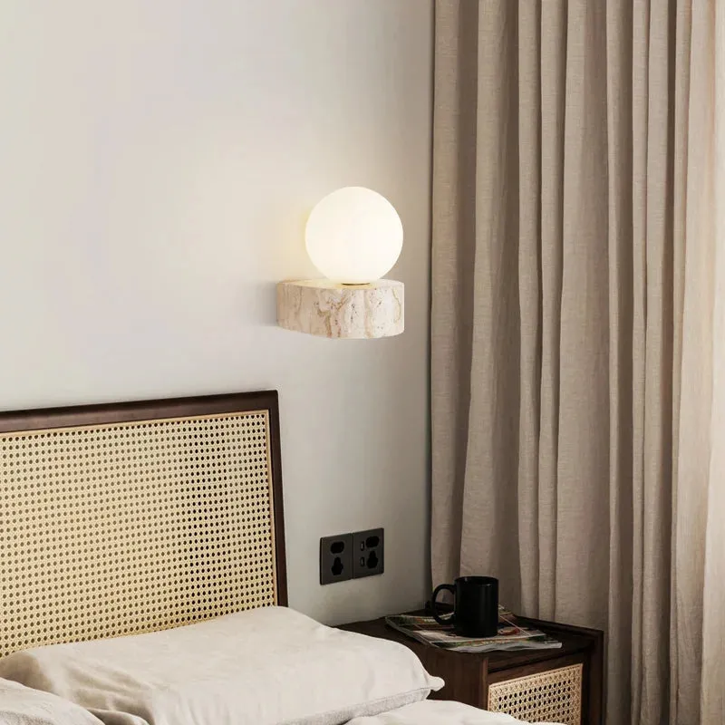 Livia - Natural Stone Wall Light