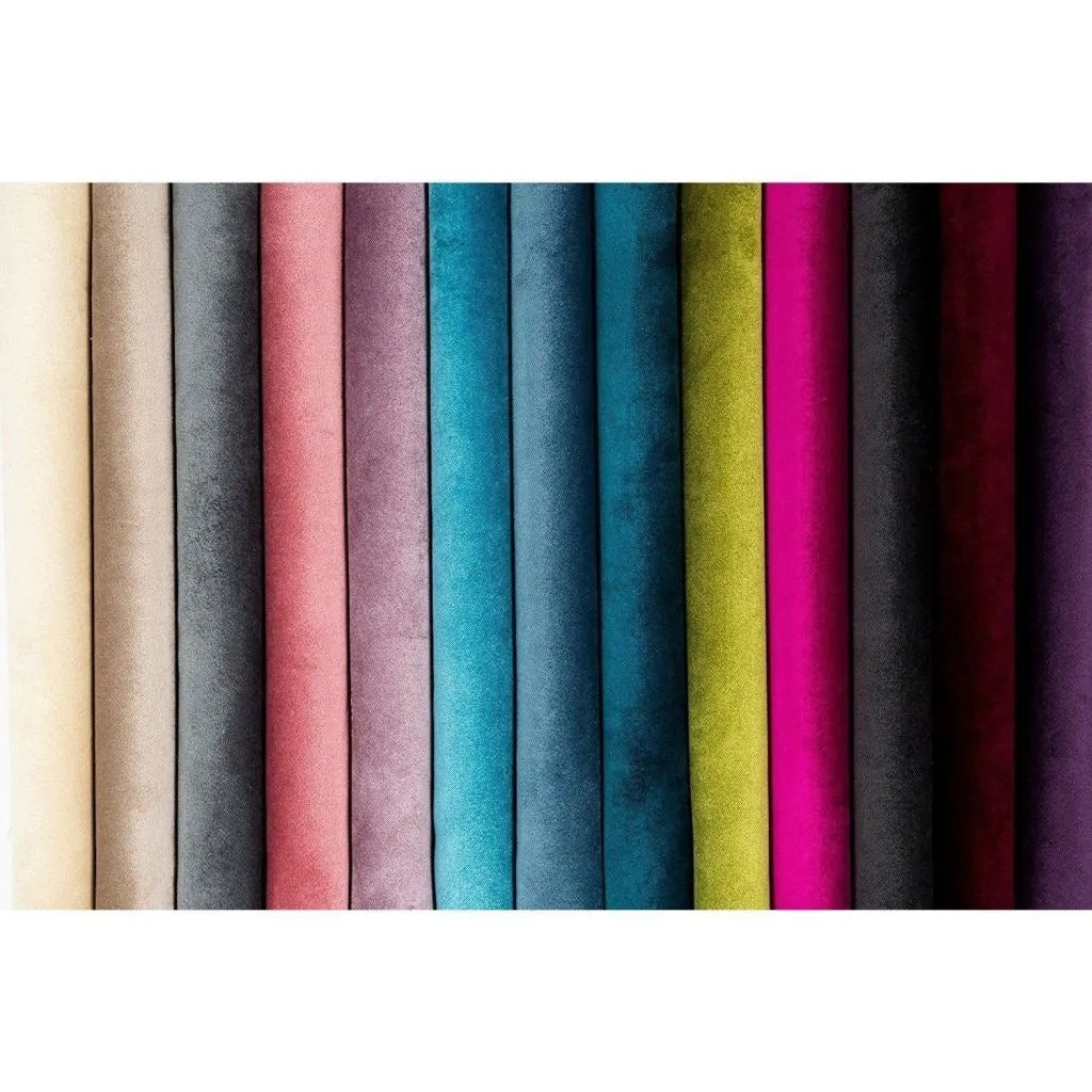 Matt Aubergine Purple Velvet Fabric
