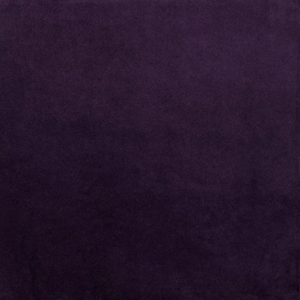 Matt Aubergine Purple Velvet Fabric
