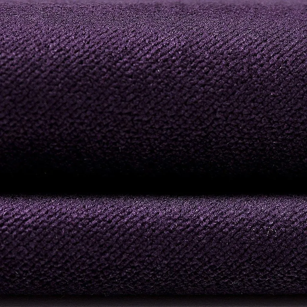 Matt Aubergine Purple Velvet Fabric