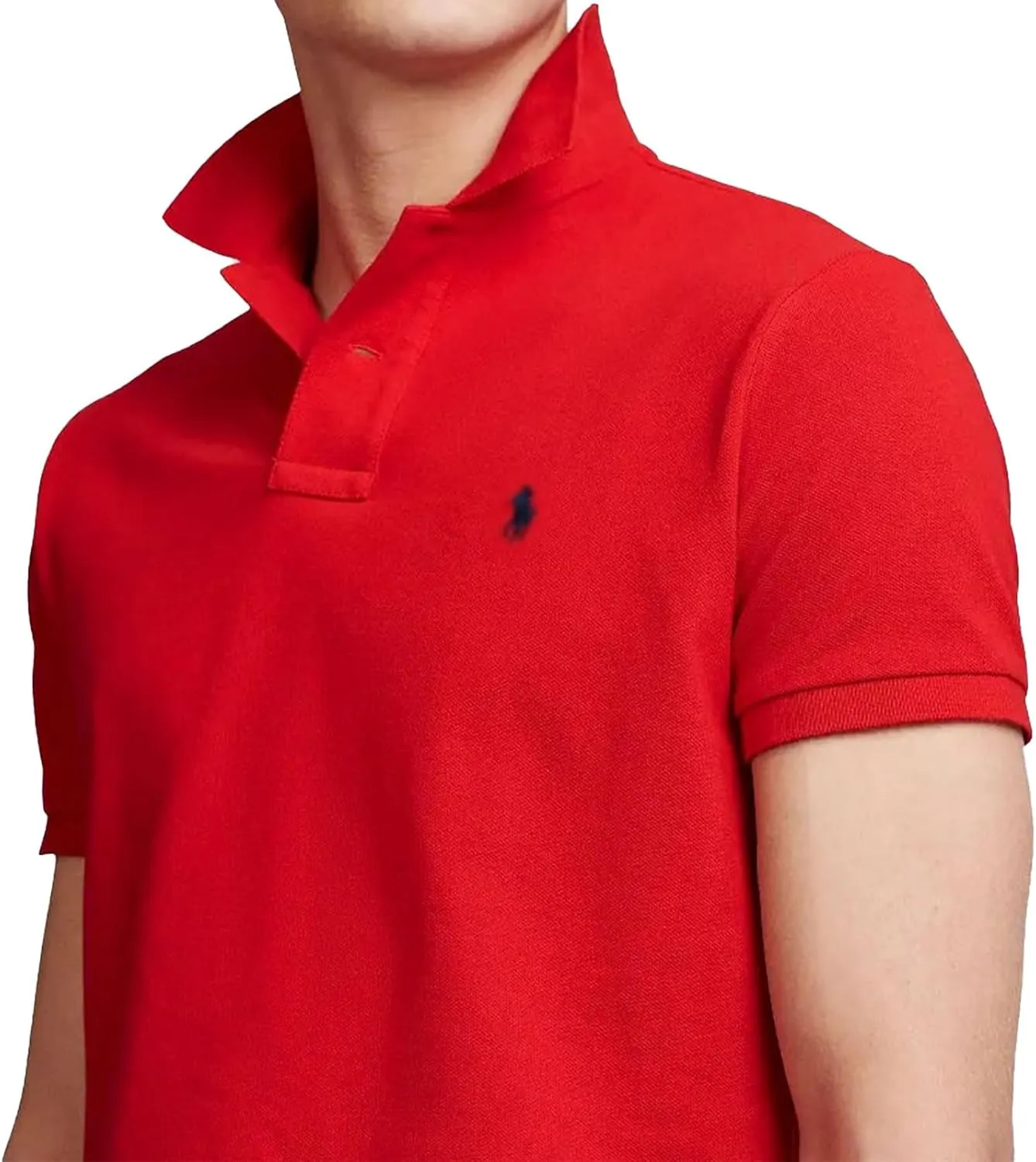 Men's Custom Classic Polo Shirt Short Sleeve for Outdoor Golf Tennis Polo 2 Buttons Tops-Proudly of U.S Polo