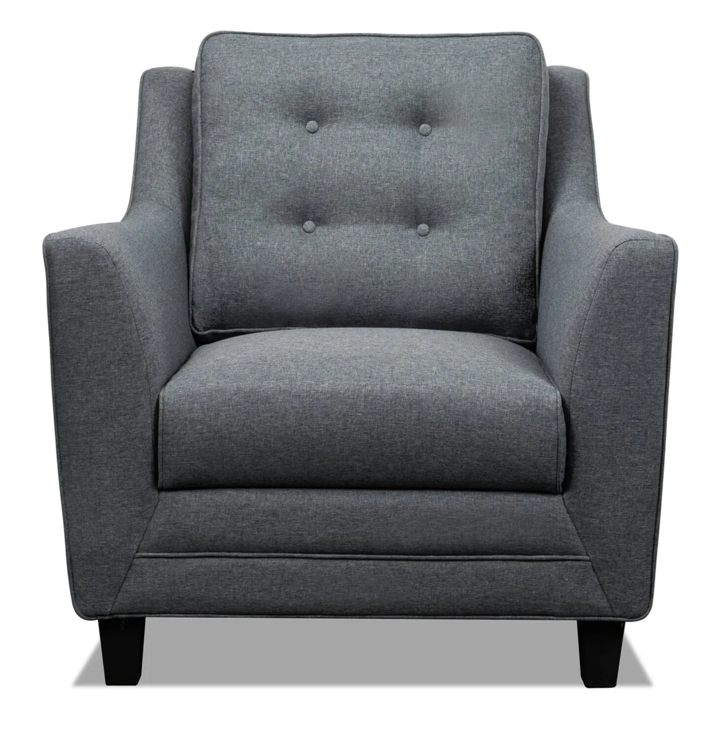 Merrigan Linen-Look Fabric Chair - Grey