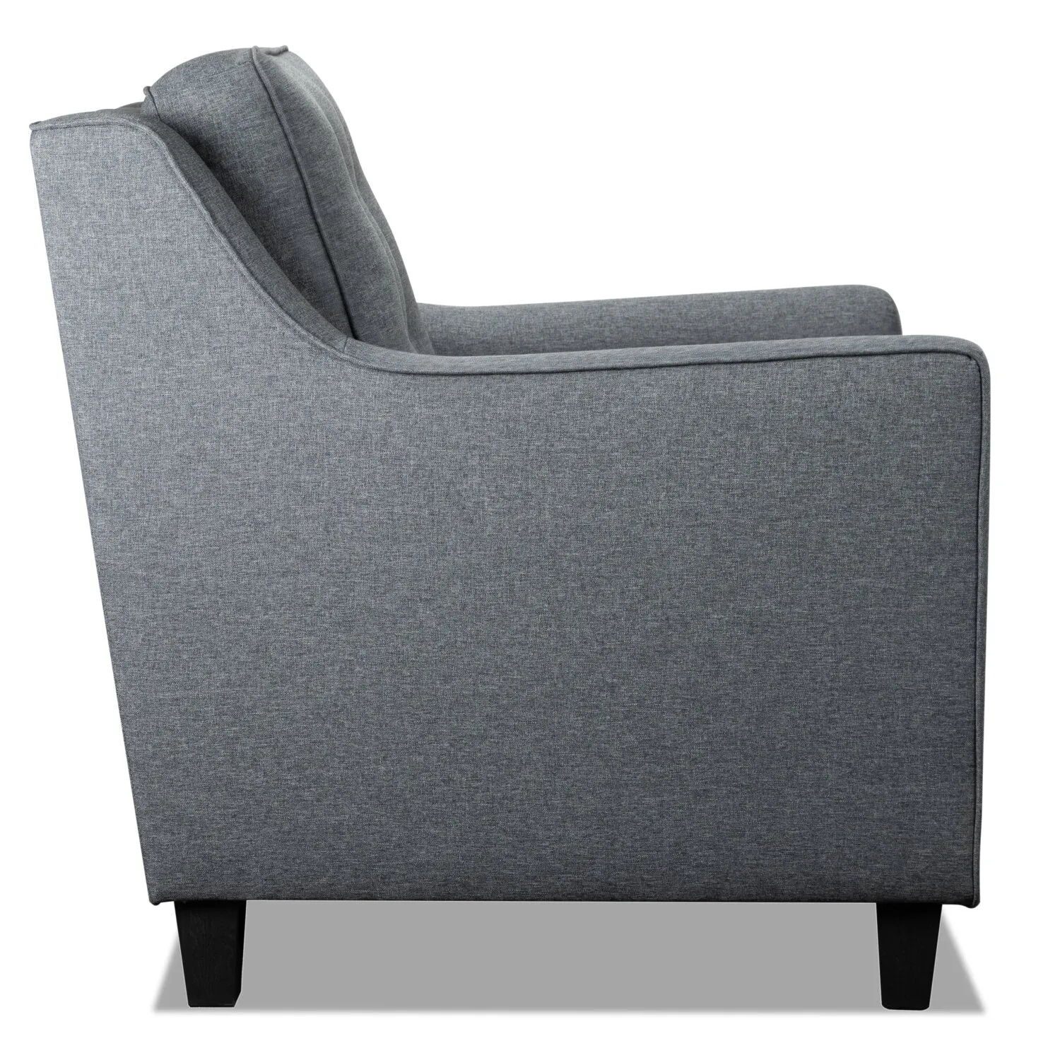 Merrigan Linen-Look Fabric Chair - Grey