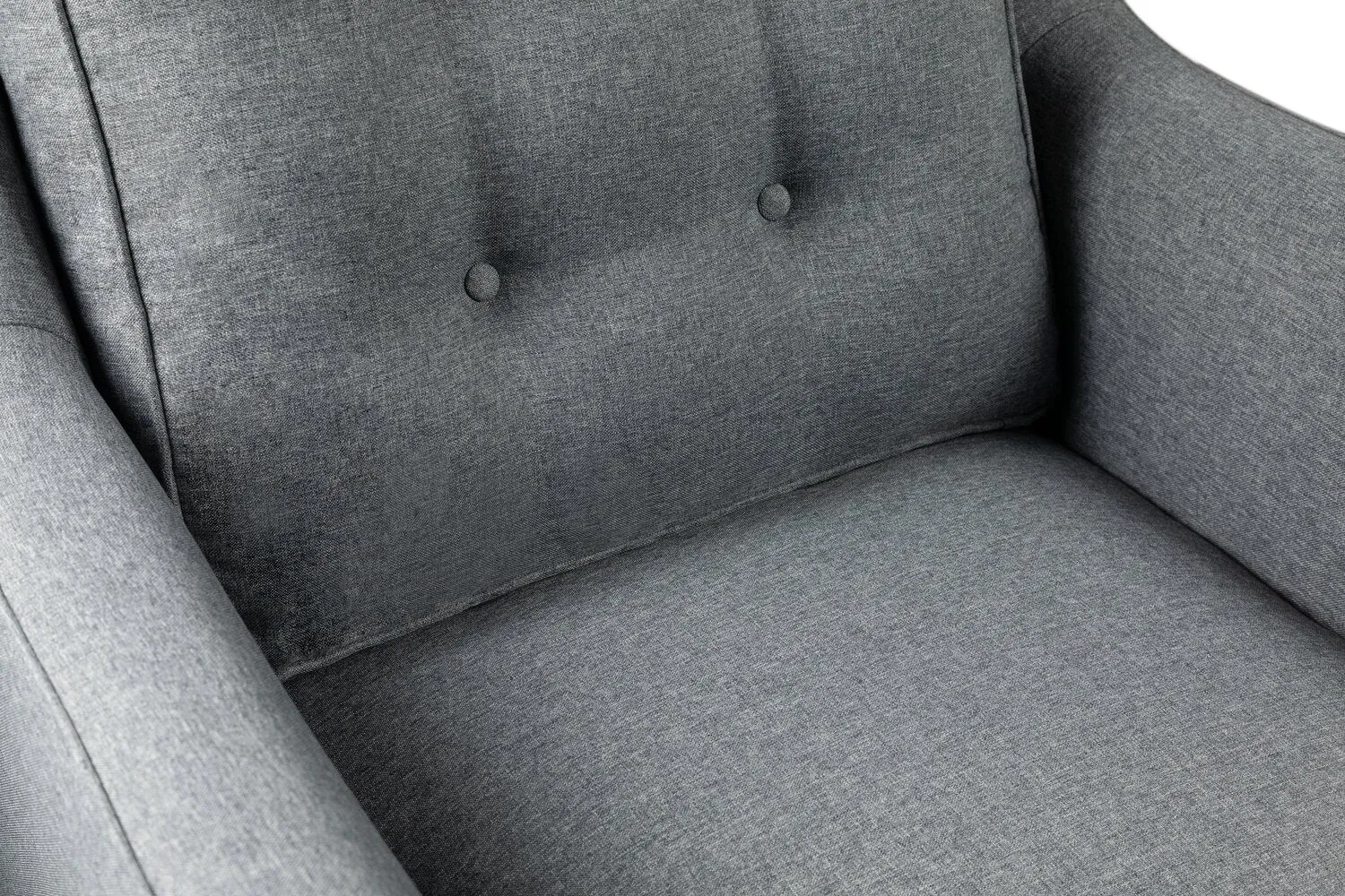 Merrigan Linen-Look Fabric Chair - Grey