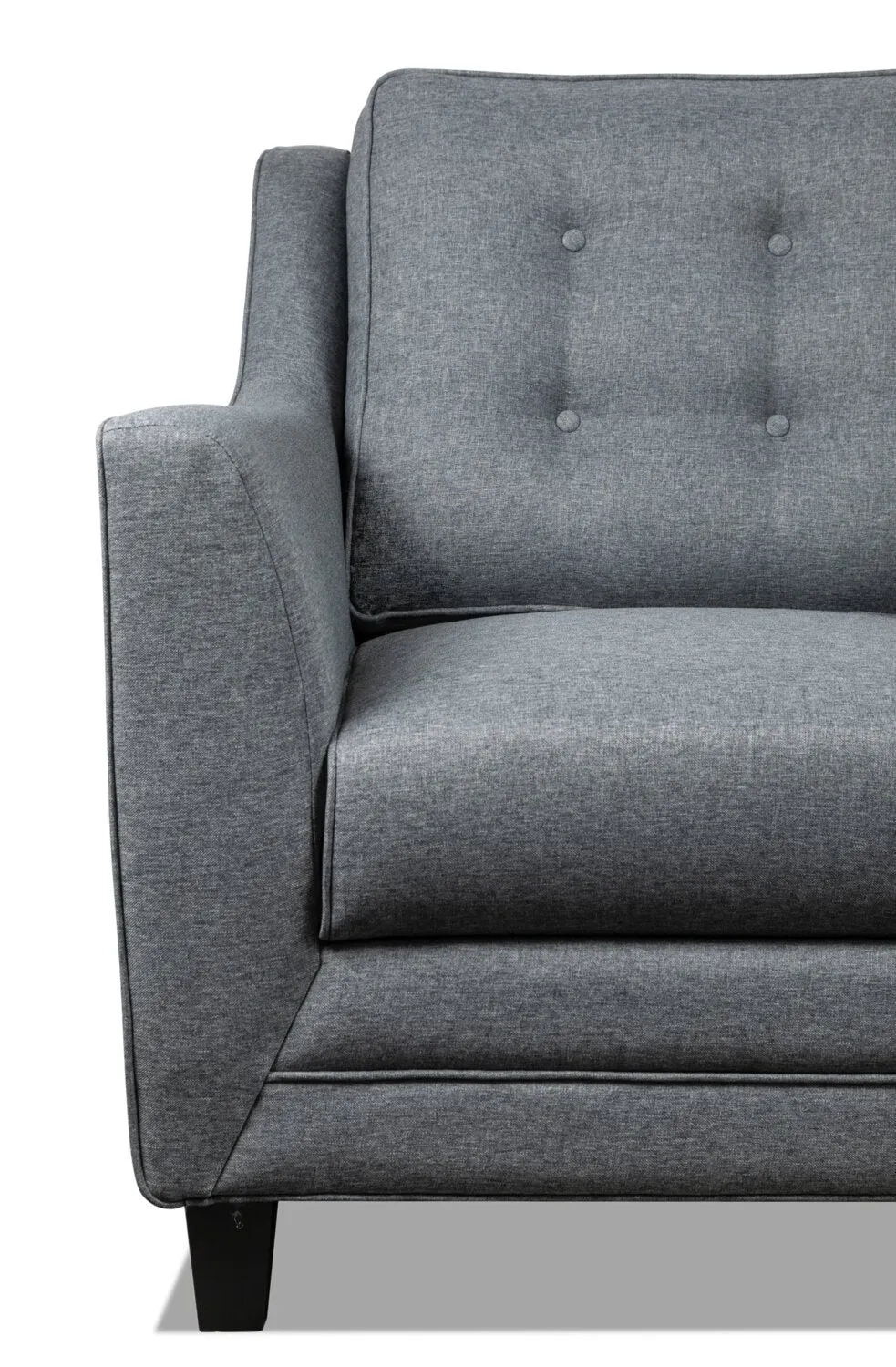 Merrigan Linen-Look Fabric Chair - Grey