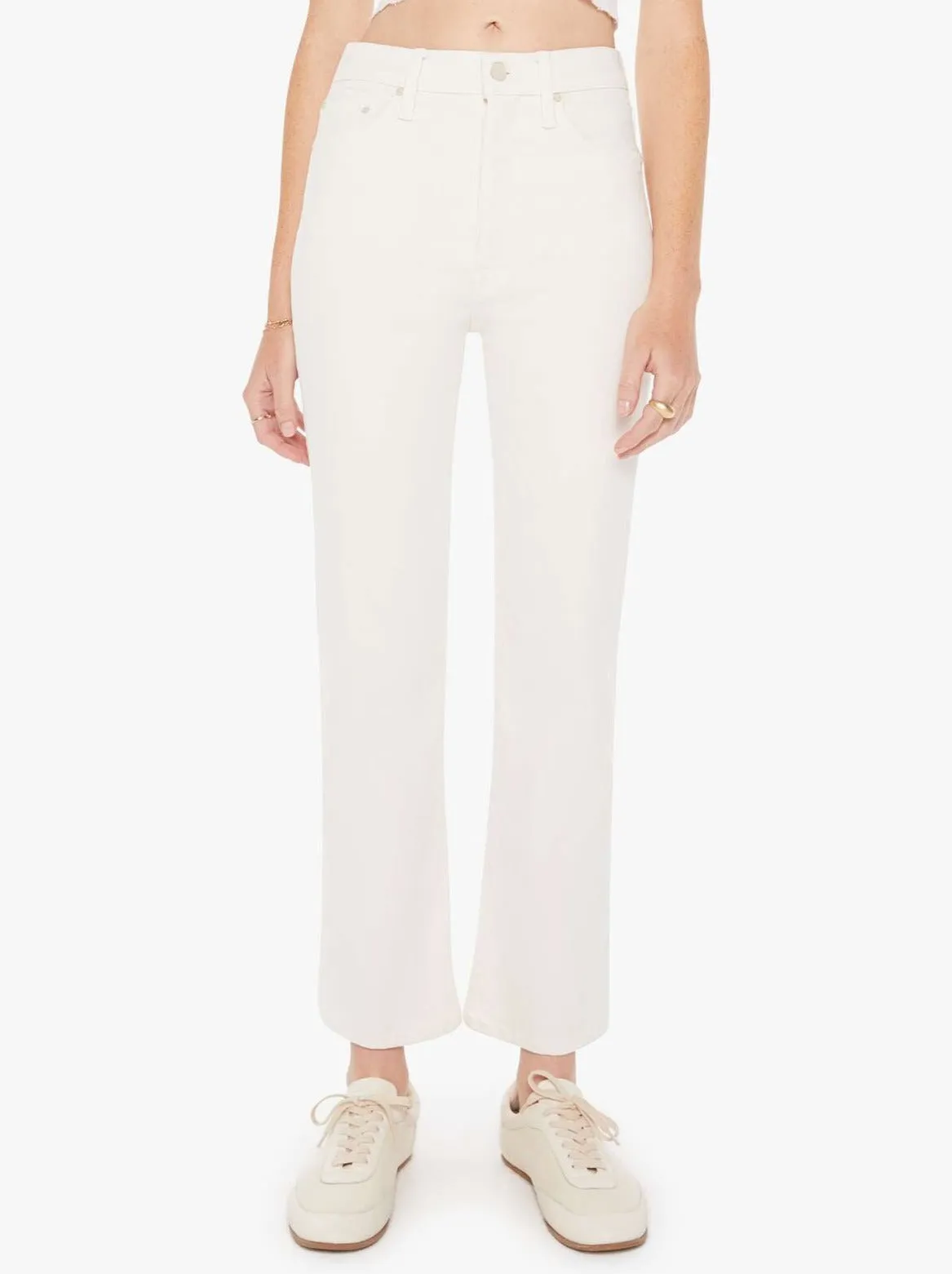 Mother Denim - The Tripper Ankle in Cream Puffs
