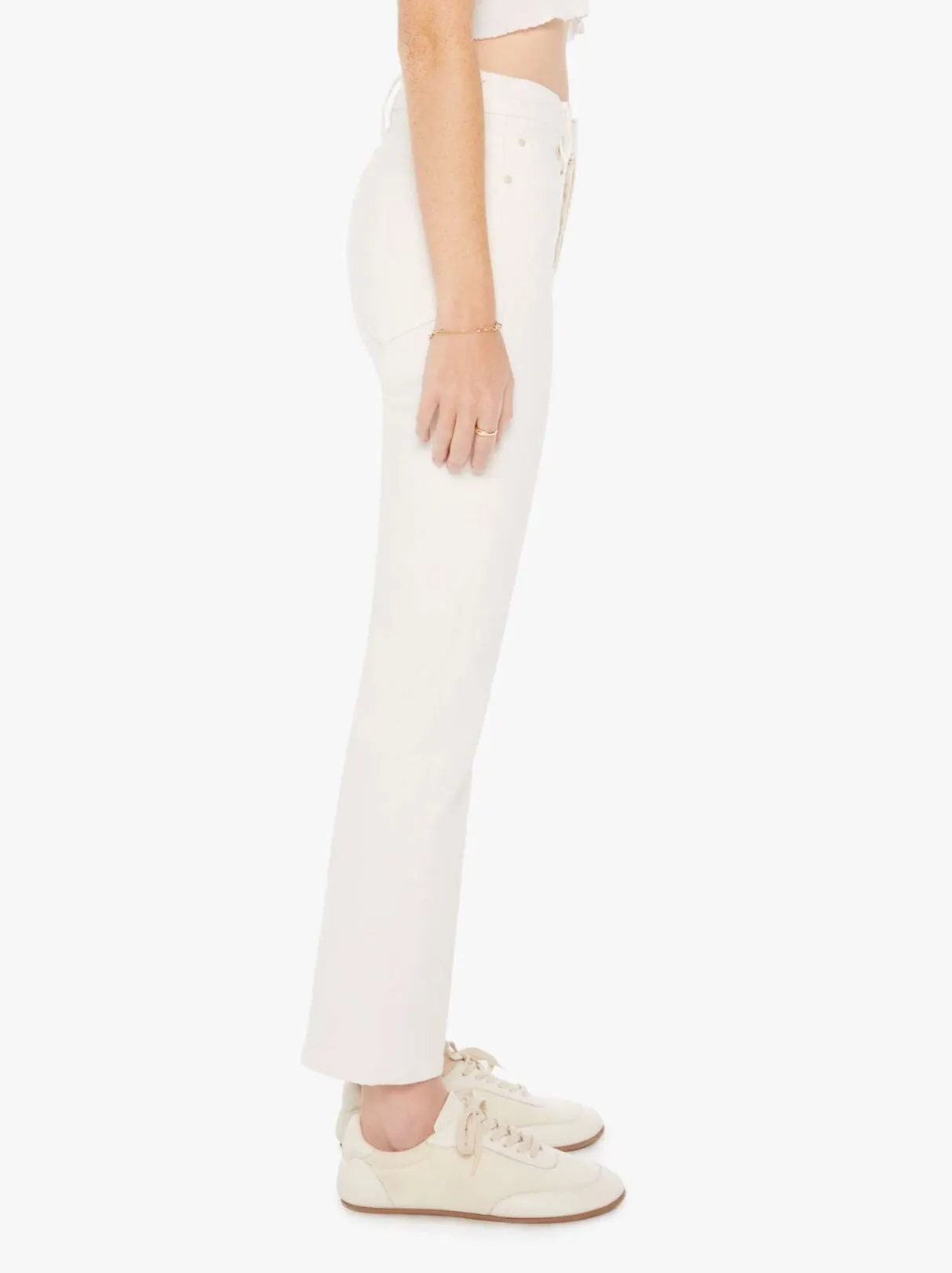 Mother Denim - The Tripper Ankle in Cream Puffs