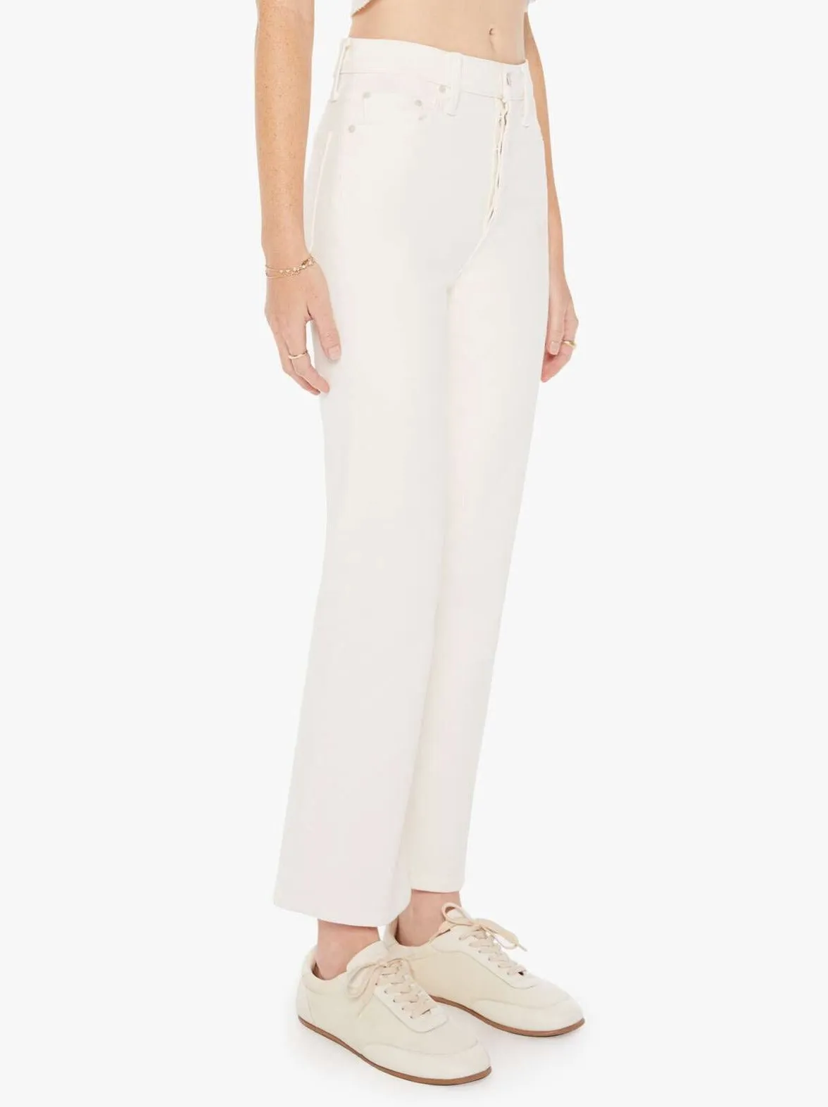 Mother Denim - The Tripper Ankle in Cream Puffs