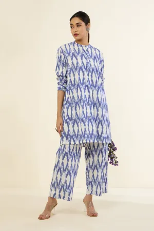 Ocean Breeze Streaks Short Tunic with Sleeves