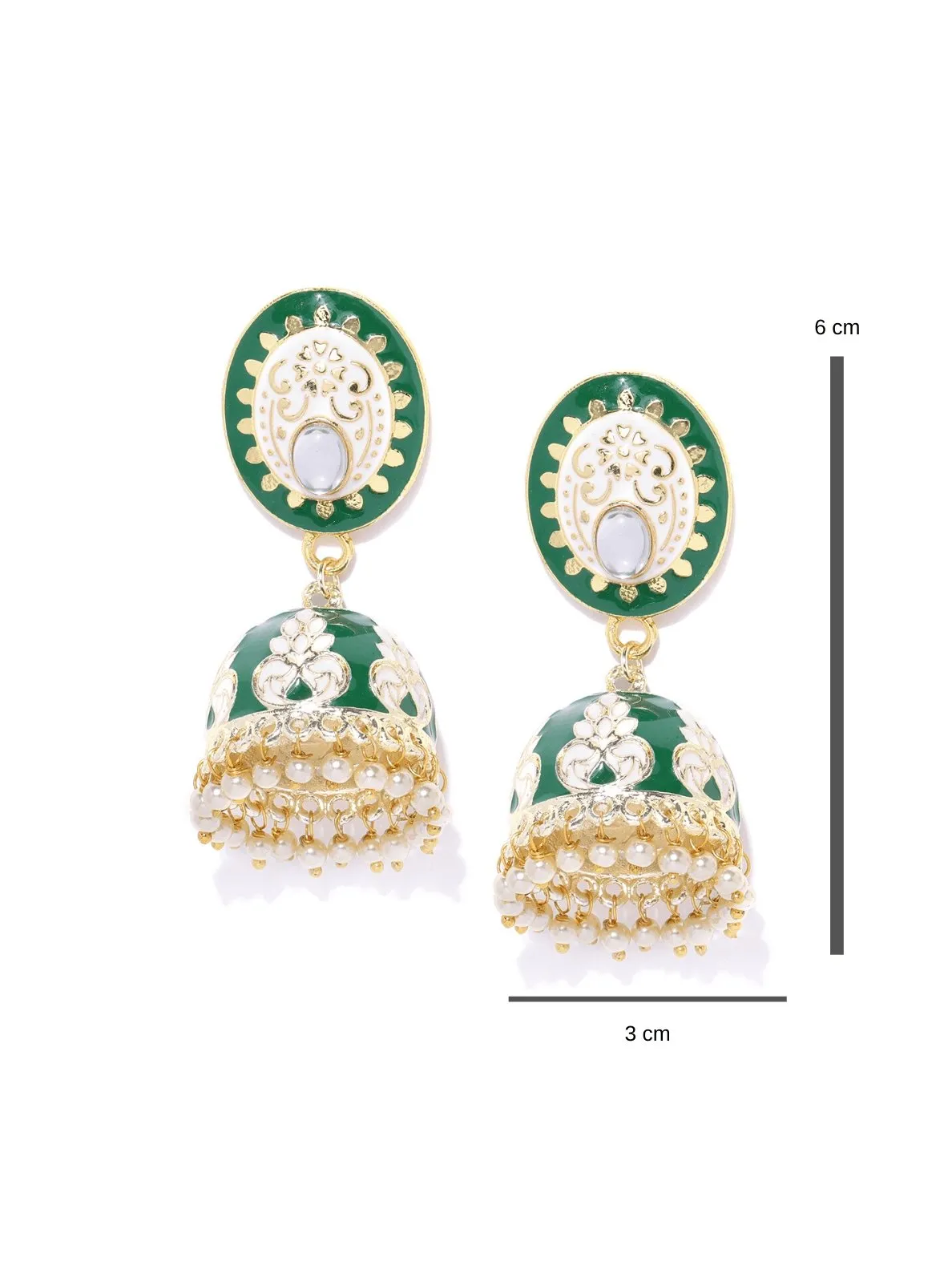 Sheesh Meenakari Jhumkis