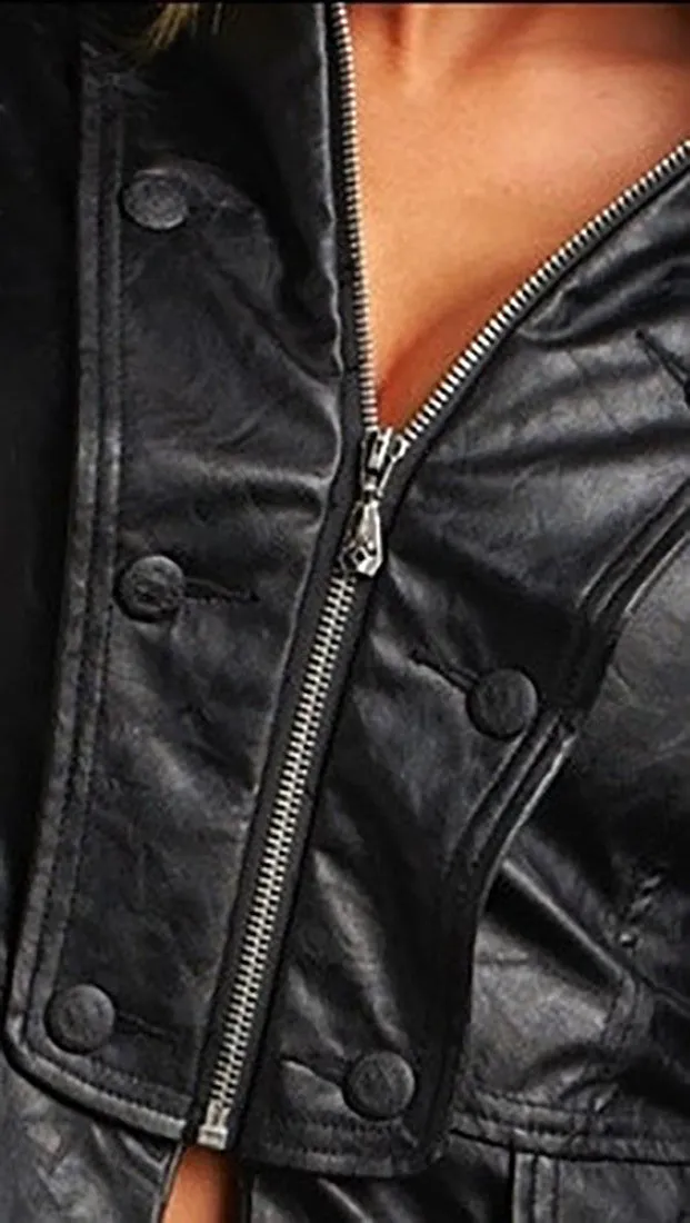 Sinful Dagger Jacket in Black