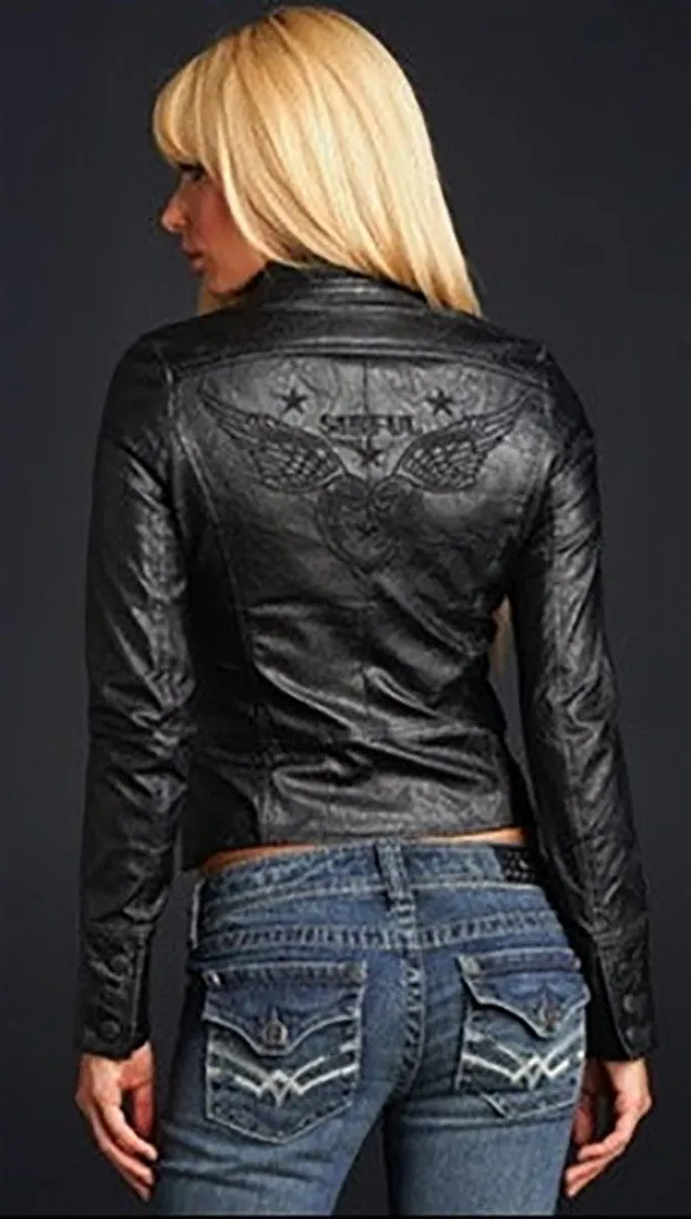 Sinful Dagger Jacket in Black