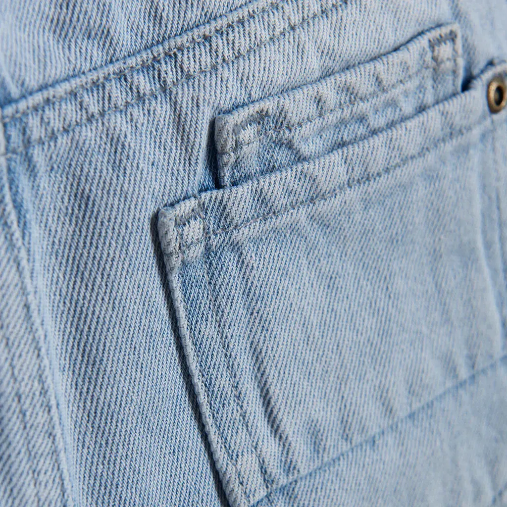 The Timmy Light Denim Jean Shorts - KIDS