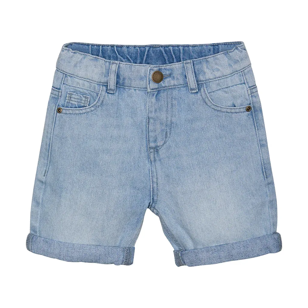 The Timmy Light Denim Jean Shorts - KIDS