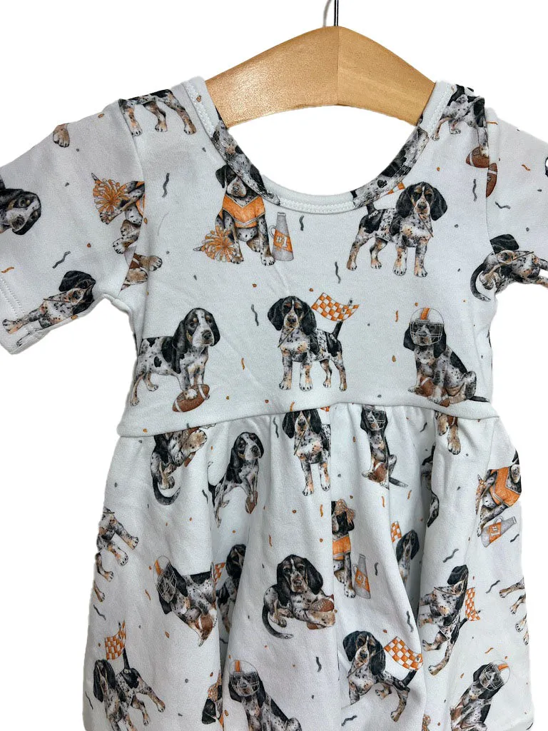 Toddler & Kids Tennessee Smokey Pup Twirl Dress