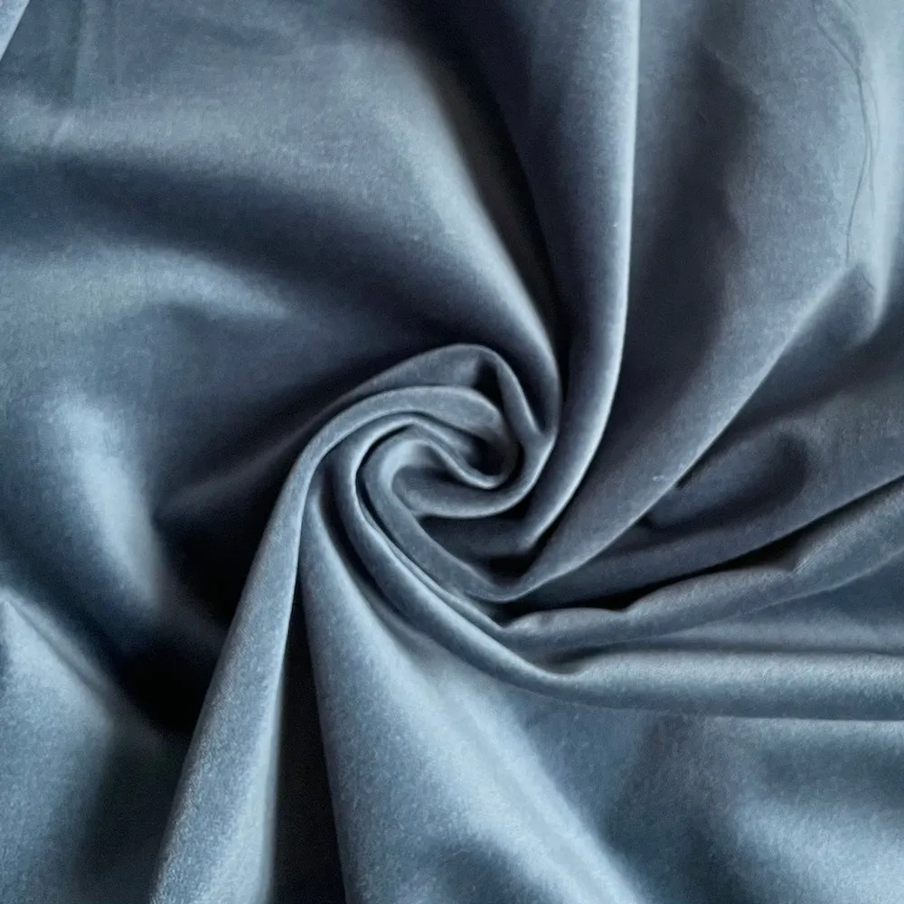 Verona Cotton Velveteen - Wedgewood Blue