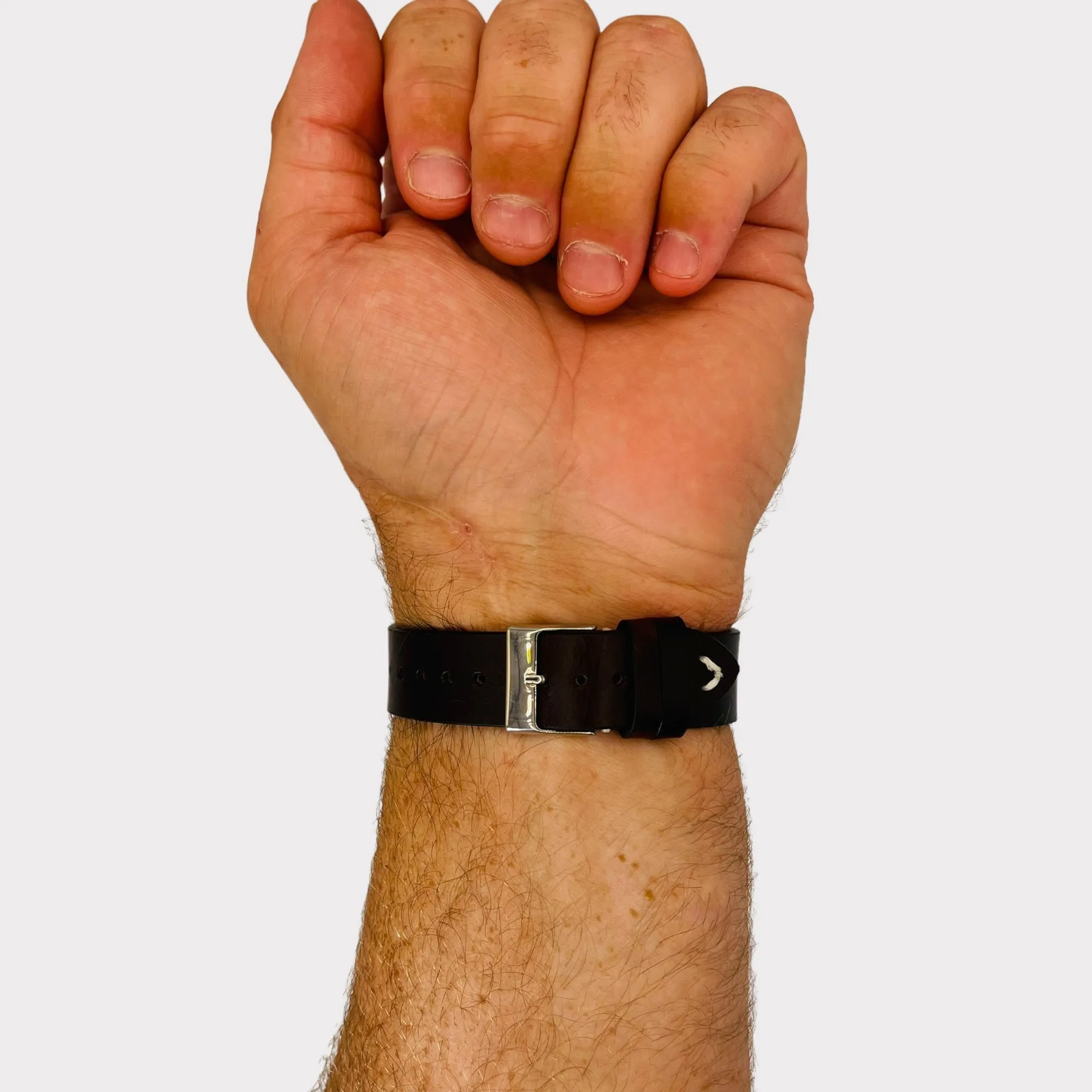 Vintage Oiled Leather Watch Straps Compatible with the Garmin Vivomove 3s