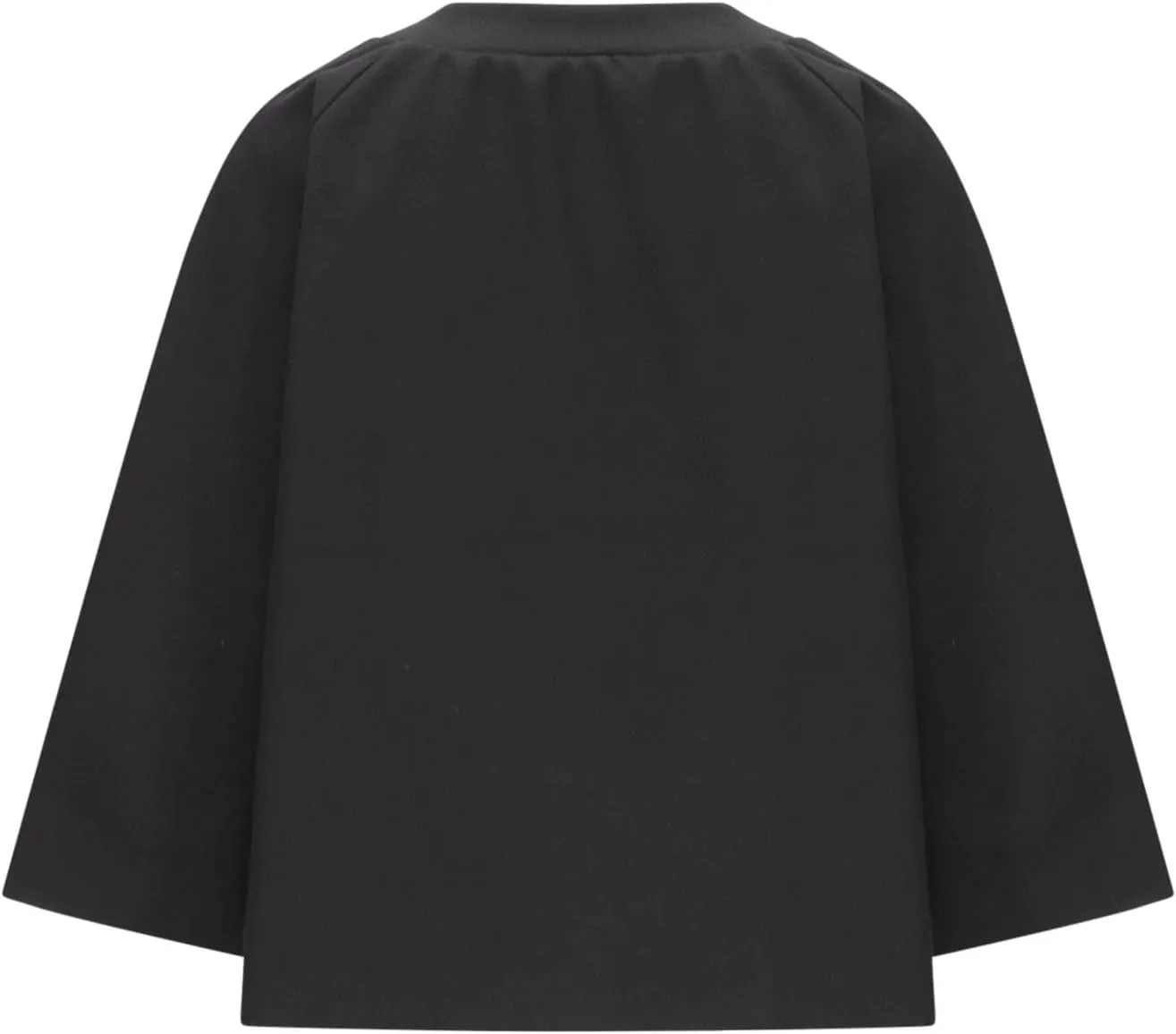 XUNRYAN Womens Trench Coat Wool-Blend Jackets Short Coats Cropped Cardigan Open Front Cape Coat Shawl Wraps Fashion Outerwear